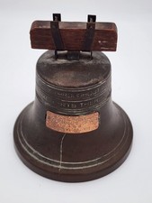 Vintage 1919 Liberty Bell Whitewater Commercial & Saving Still Bank *No Key* picture