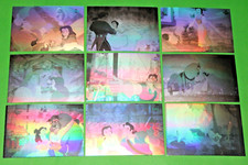 1992 BEAUTY AND THE BEAST UPPER DECK HOLOGRAM INSERT 9 CARD SET DISNEY picture