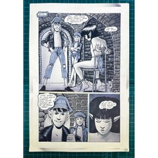 BARRY BLAIR Original Comic Art KIKU SAN #3 Page 24 1989 Aircel Comics King Shard picture