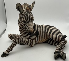 Handcrafted Country Artists Lovely Zebra 8”x5.5”x6” Sculpture Figurine 02553 picture