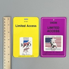 Lot 2 Vtg 1992 1996 RNC Convention Limited Access Pass Astrodome Bernie Boston picture