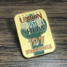 Vintage AFL-CIO Union Industries Show Lapel Hat Pin 1997 Phoenix Cactus - RARE picture