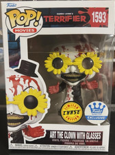 Funko Pop Terrifier Art the Clown With Glasses #1593 Bloody Chase - IN HAND picture