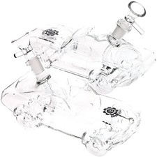 2CT BUNDLE - SeshGear Clear Car Glass Water Pipe - 6.75
