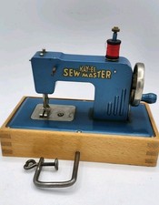 Vintage 50s Blue KAYanEE Sew Master Child's Metal Sewing Machine Germany picture