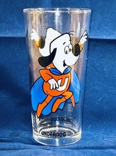 Vintage Leonardo TTV UNDERDOG Pepsi Collector Series Drinking Glass 1970's picture