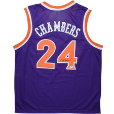 Tom Chambers Autographed Phoenix (Purple #24) Custom Jersey - JSA picture