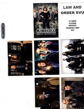LAW AND ORDER SVU CUSTOM NOVELTY TRADING CARD 6 CARDS SET picture