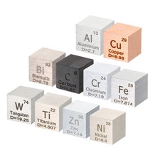 10pcs Element Cube,10mm Density Cube High Density Element Cube Unique Metal Cube picture