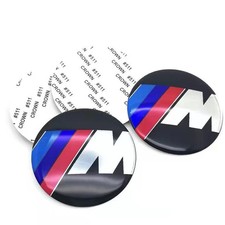 4X Wheel Rim Cover Hubcaps Emblem Sticker Decal 56mm Fit for B-M-W picture