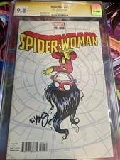 Spider-Woman #1 Skottie Young Variant CGC 9.8 Signed By Scottie Young picture