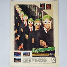 Lemmings 3D PlayStation 1 PS1 An Individual Print Ad/Poster picture