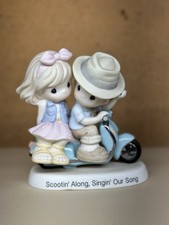 Precious Moments Scootin’ Along Singin’ Our Song Porcelain Figurine 2017 | picture