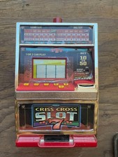 Vintage Radica Criss Cross Slot 7 Electronic Tabletop Casino Game Model 7206 picture