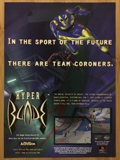 HyperBlade PC PS1 Sega Saturn 1996 Vintage Print Ad/Poster Official Promo Art picture