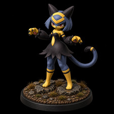 Palworld Sekhmet 3D Printed Figure Painted 1/6 scale picture