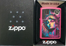Zippo Lighter American Lady  48916 #62N picture