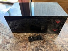 CAO Vision Black LED Lit  Cigar Humidor- Acrylic with 2 Drawers - NEW IN BOX picture