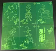 2000 Inkworks Simpsons Nuclear Neon Full Set Of 6 picture