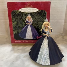 BARBIE  1999 The Millennium Princess Hallmark Keepsake Christmas Ornament Box picture