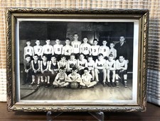 1939 7th and 8th Grade Young Boys Trojans Basketball Team 5 X 7 Vintage Photo picture