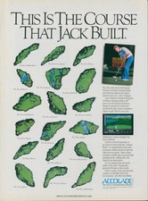 1989 Accolade Golf Course Jack Nicklaus Built Video Game 18 Champion Hole Ad PC3 picture