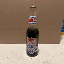 LONGNECK PEPSI RICHARD PETTY MOST POPULAR DRIVER NAMED NINE TIMES BOTTLE picture