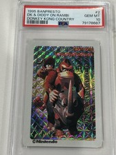 1995 Nintendo Banpresto Donkey Diddy Kong Country Prism Psa 10 #2 picture
