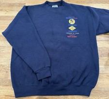 Vintage 2000 Disney World Marathon Crew Neck Mickey Donald McDonalds Foot Locker picture