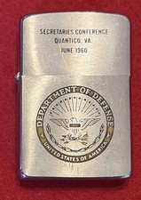 VINTAGE 1960 US Depart. Of Defense, Quantico, Secretaries Conf. ZIPPO lighter picture