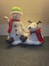 Hallmark Animated JINGLE PALS Singing & Dancing Snowman and Dog 2004 WORKING picture