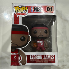 Funko Pop Sports NBA LeBron James Miami Heat Vinyl Figure #01 picture