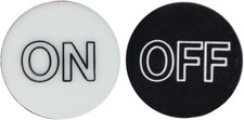 Craps White/Black ON/OFF 2-SIDED 2