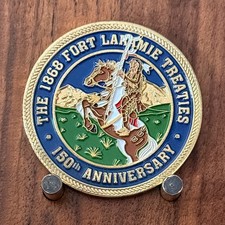 1868 Fort Laramie Treaties Fort Phil Kearny Historical Challenge Coin  M#13 picture