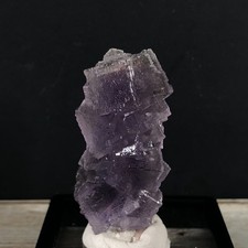 Columnar Cubic Fluorite Crystal Cluster w Stand Specimen Mineral KLP-20 picture