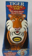 Vintage 1999 Fun-Damental Too Tiger Cookie Jar Roaring Talking Lion NIB Works picture