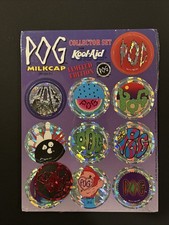NEW Sealed MINT 1995 Kool-Aid Collector Set POG MilkCap Set Big Man Slammer picture