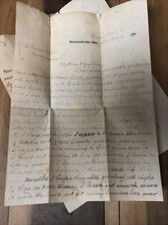 Vintage Handwritten Letter Morgan Co OH 1900 Masterson Fell Family History picture