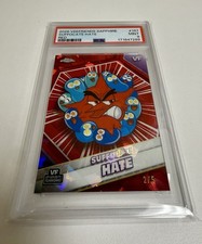 2026 Topps Chrome VeeFriends Sapphire Suffocate Hate Red /5 PSA 9 First Chrome picture