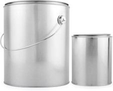 Cornucopia Brands 1 Gallon Empty Paint Can + 1 Quart Empty Paint Can (Combo -... picture