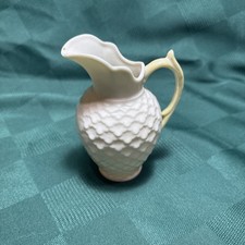 2 Vintage Fine porcelain Beleek Irish Creamer Pitchers 4 in tall Sold separately picture