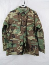 BDU Shirt/Coat Medium Regular Hot Weather Ripstop Woodland Camo USGI Army picture
