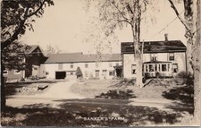 RPPC Belfast Maine Street Scene at Sanker's Farm Hotel 1940s era picture