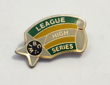 WIBC League High Series Label Pin Pinback Button Brooch  picture