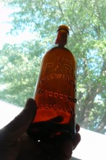 RARE FIRST YEAR MADE 1907 THE PARK Brewing Co Beer Bottle MOLD 8-S HANCOCK, MI. picture