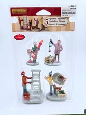 Lemax 2021 Getting Ready To Decorate #12030 Set of 4 Christmas Village picture