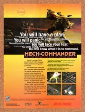 1998 MechCommander PC Original Advertisement / Retro Promo v1 picture