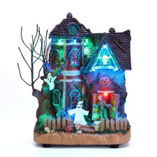 Valery Madelyn Large Haunted House Halloween Village picture