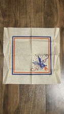 Vintage WWII 1940s Era Patriotic Paper Napkin 13” x 13” Liberty Bell Eagle picture