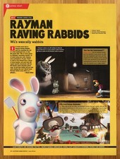 2006 Rayman Raving Rabbids Nintendo Wii PREVIEW Print Ad/Poster Video Game Art picture